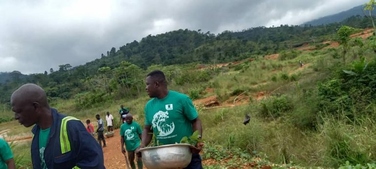 Green Ghana group at the planting site